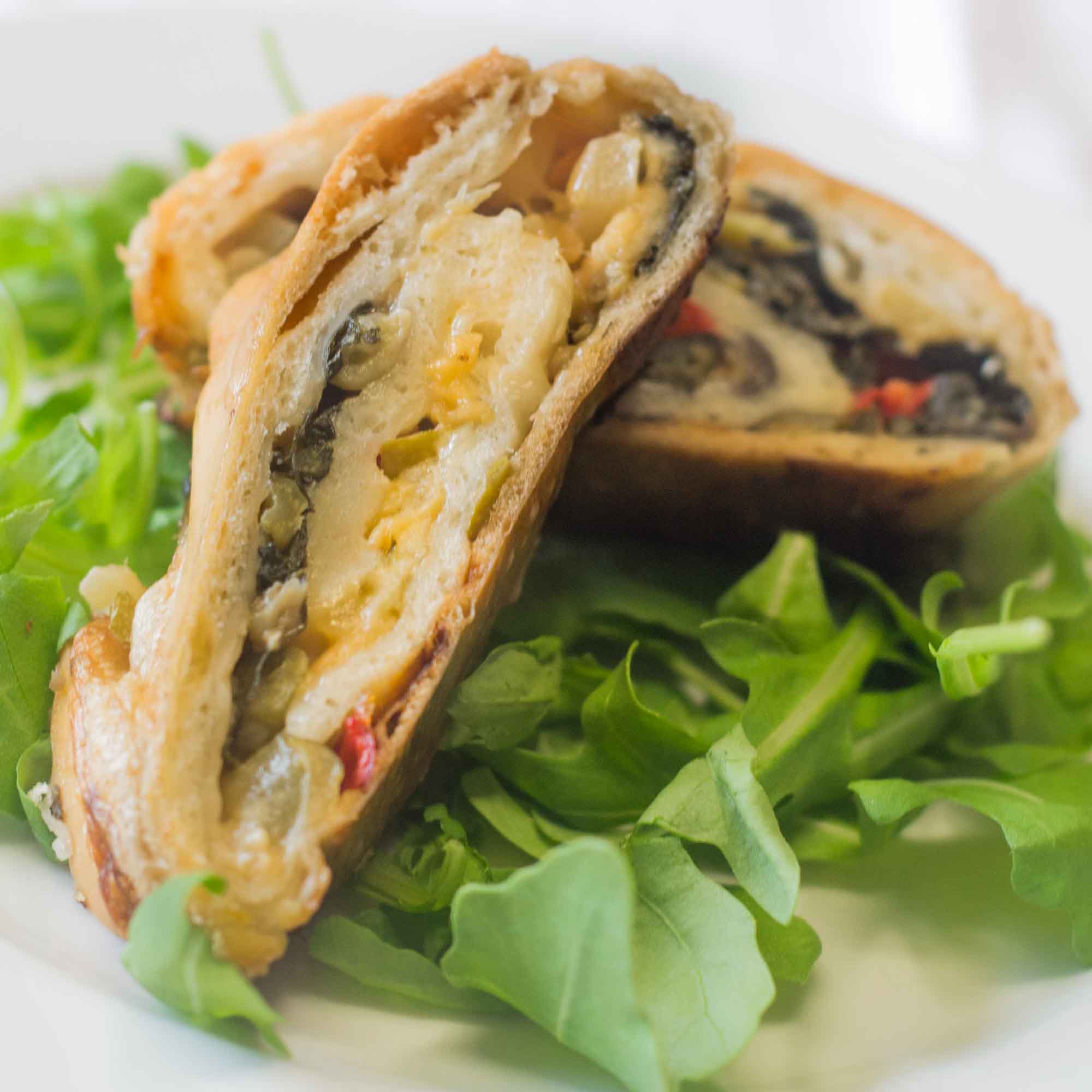 Strudel di pane e verdure